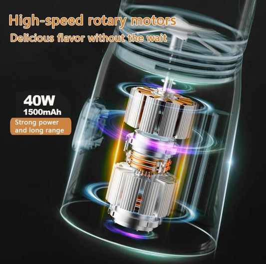 Techify  jucier (Plastic Portable Electric USB Juice Maker Juicer Bottle Blender Hand Juicer)